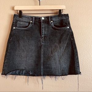 Blank NYC Mini Black Jean Skirt Black Size 27